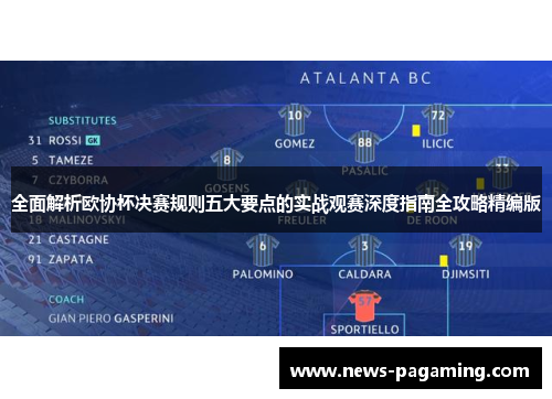 全面解析欧协杯决赛规则五大要点的实战观赛深度指南全攻略精编版 全面解析欧协杯决赛规则五大要点的实战观赛深度指南全攻略精编版